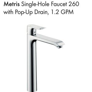 Hansgrohe "Metris" Vessel Sink Faucet, Chrome